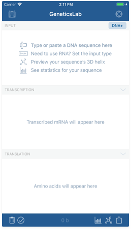 The GeneticsLab workspace