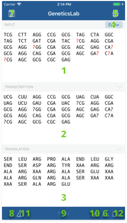 Interface elements