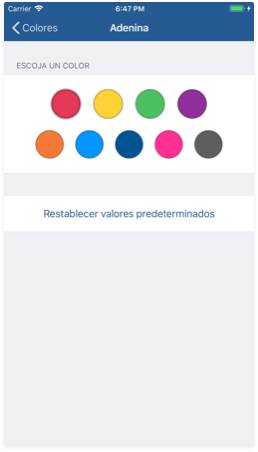 Selector de colores